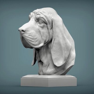Bluthund Büste 3d Drucken alexander3dart 3d print model - Mito3D