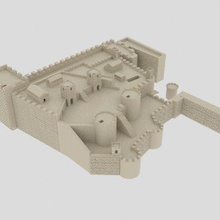 seminterrato castello Stampa pronto 3d modello 3d print model - Mito3D