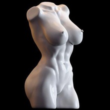 corpo scultura 007 Stampa pronto 3d modello next2020 3d print model - Mito3D