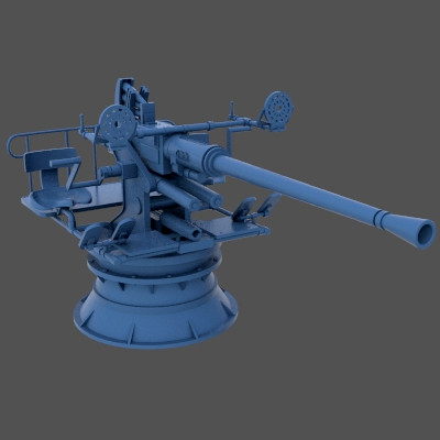 Bofors 40mm 1 72 escala carlo cestra 3D print model - Mito3D