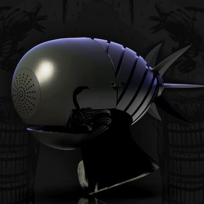 bomba diavolo pregare casco motosega cosplay 3d stampa modello by blackstar90 3d print model - Mito3D