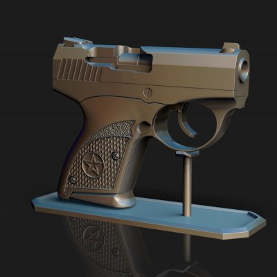 Bindung Waffen bullpup 9 drucken bereit 3d Modell 3D print model - Mito3D