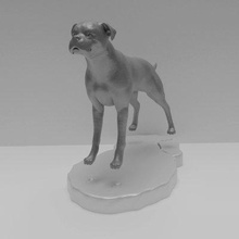 Boxer Hund drucken bereit 3d Modell Mugar 3d print model - Mito3D