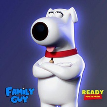 brian griffin - family guy free print ready 3d model 3d print model - Mito3D