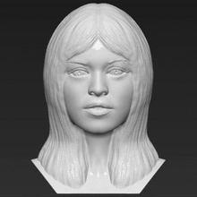 brigitte bardot bust print ready 3d model here printing current size 5 cm height but you free scale it zip file contains obj stl created zbrushif have any questions please don't hesitate contact me respond asap encourage check my other characters models 3d print model - Mito3D