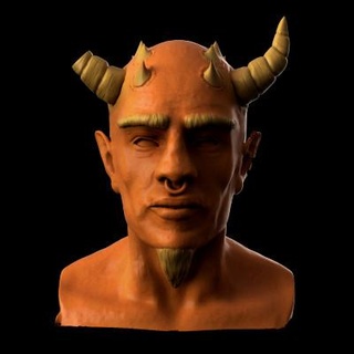 brutal devil head - 3d print model cgzen 3d print model - Mito3D