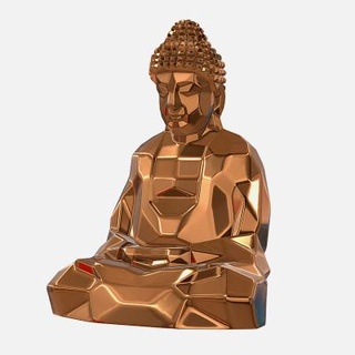 buddha figurines - 3d print model lowpoly print  3d print model - Mito3D