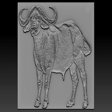 buffalo relief - print ready 3d model elitemodelry 3d print model - Mito3D
