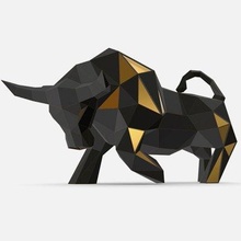 bull - print ready 3d model lowpoly 3d print model - Mito3D