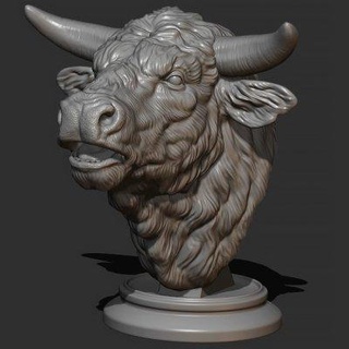 bull bellows guninnik81 3d print model - Mito3D