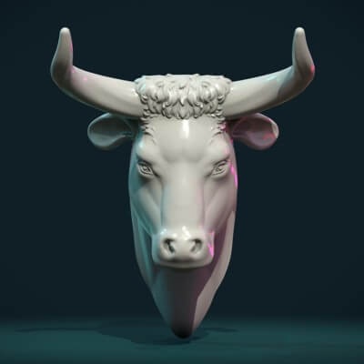 bull head - 3d print model by skazok 3d print model - Mito3D