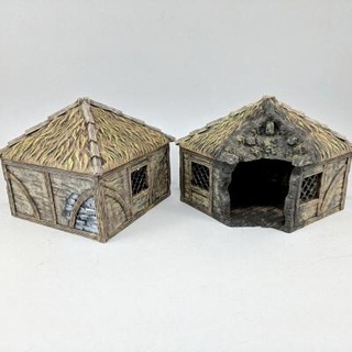 burned cottage bottom - 3d print model mai son 3d print model - Mito3D