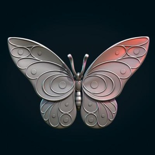 butterfly skazok 3d print model - Mito3D