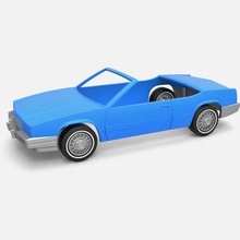 cadillac biarritz 1989 cabrio cáscara ruedas impresión Listo 3d modelo 3d print model - Mito3D