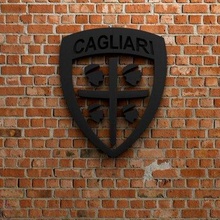 Cagliari calcio logo impresión Listo 3d modelo 3d print model - Mito3D