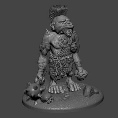 cannibal statuette print ready 3d model suitable coloring interior decoration collection 3D print model - Mito3D