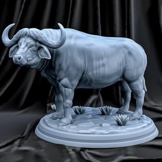 cape buffalo - 3d print model ydstudio96 3d print model - Mito3D
