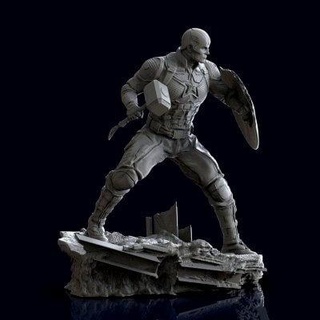 captain america statue - 3d print model cheriloyet 3d print model - Mito3D