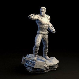 Capitano America statue 3d Stampa modello cheriloyet 3d print model - Mito3D