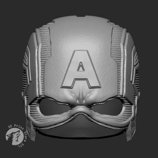 captain american helmet marvel comics - fan art 3dprintstorestl 3d print model - Mito3D