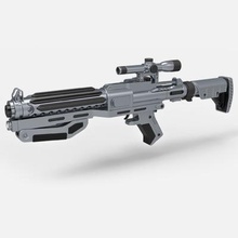 captain phasma blaster rifle f-11d star wars force print ready 3d model 3d print model - Mito3D
