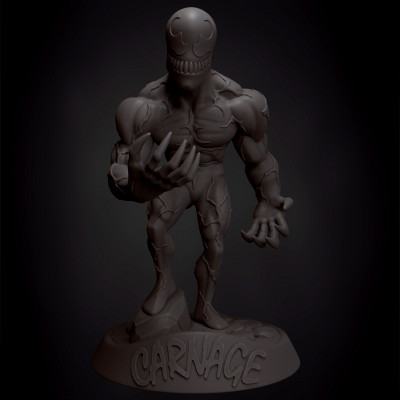 carnage chibi 3d impression modèle rfcoomp 3D print model - Mito3D