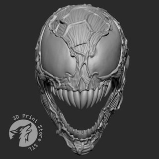 carnage mask marvel comics - fan art 3dprintstorestl 3d print model - Mito3D