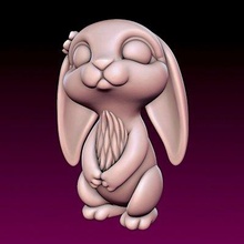 cartoon bunny girl - print ready 3d model alexkovalev 3d print model - Mito3D