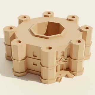 castel del monte - 3d print model leonte 3d print model - Mito3D
