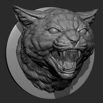 cat grin head - print ready 3d model guninnik81 3D print model - Mito3D