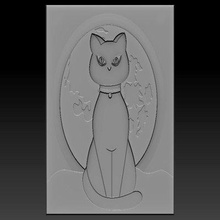 cat relief - print ready 3d model elitemodelry 3d print model - Mito3D