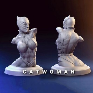 catwoman bust - 3d print model 3dprintingdesigner 3d print model - Mito3D