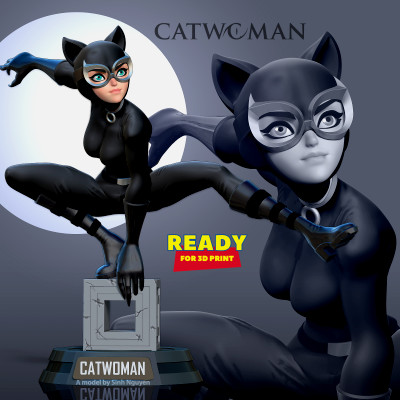 catwoman stylized sinh nguyen 3D print model - Mito3D