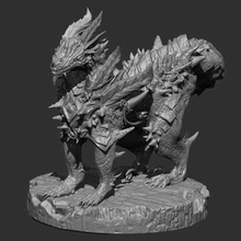 grotta del drago pronti per la stampa modello 3d scolpire mia linea modelli dei personaggi, che scolpisce stl dimensioni di 12495 mm x 150 18344 3d print model - Mito3D