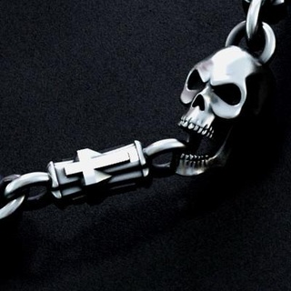 chain link skull cross tahmaz 3d print model - Mito3D