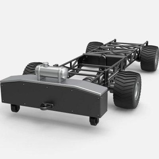 chassis 4wd pulling truck 1 25 cosplayitemsrock 3d print model - Mito3D