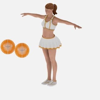 cheerleading girl - 3d print model faiqdesigner 3d print model - Mito3D