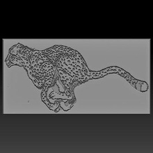 cheetah relief - print ready 3d model elitemodelry 3d print model - Mito3D