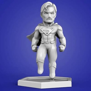 chibi Super homen 3d impressão modelo 3dprintingdesigner 3d print model - Mito3D