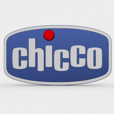 chicco logo 3d impression modèle logoman 3D print model - Mito3D