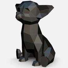 Chihuahua drucken bereit 3d Modell Lowpoly 3d print model - Mito3D