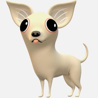 chihuahua perro figuritas 3d impresión modelo amanecer herido 3d print model - Mito3D