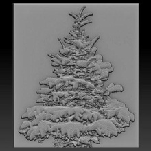 christmas tree relief - print ready 3d model elitemodelry 3d print model - Mito3D