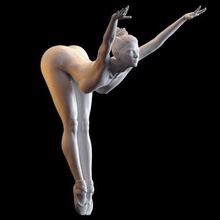 classico balletto ballerino 002 Stampa pronto 3d modello next2020 3d print model - Mito3D