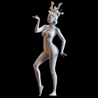 classico femmina ballerino 001 Stampa pronto 3d modello next2020 3D print model - Mito3D