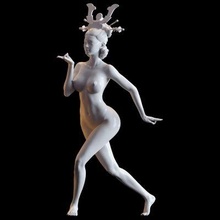 clássico fêmea dançarino 002 impressão pronto 3d modelo next2020 3d print model - Mito3D