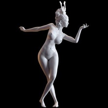 classical female dancer 006 - print ready 3d model next2020 3d print model - Mito3D