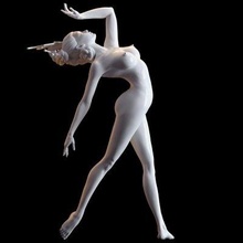 classico femmina ballerino 009 Stampa pronto 3d modello next2020 3d print model - Mito3D