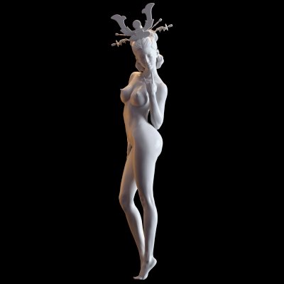 classical female dancer 014 - print ready 3d model next2020 3D print model - Mito3D