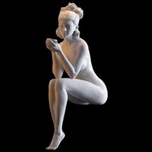 classical girl drinking pose 004 - print ready 3d model next2020 3d print model - Mito3D